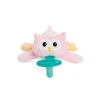 Wubbanub Chupeta infantil , coruja rosa Hot