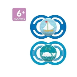 Mam Chupeta 2 Pack Perfect 6M+ - Azul New