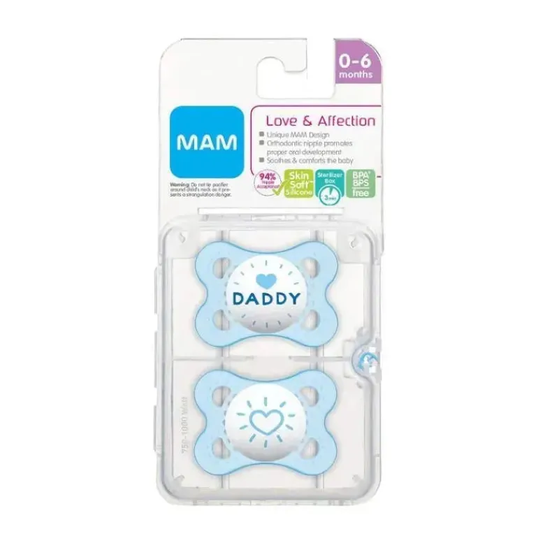 chupeta_mam_love_ampamp_a_SKU9cz8a3bQ_1.webp Mam Chupeta Love & Affection 0-6M - Cores Podem Variar, Pacote com 2 Discount