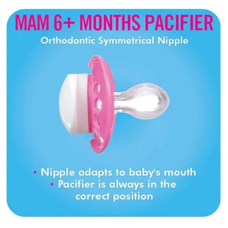 Mam Chupeta Night 6+ M, cores podem variar, pacote de 2 Outlet