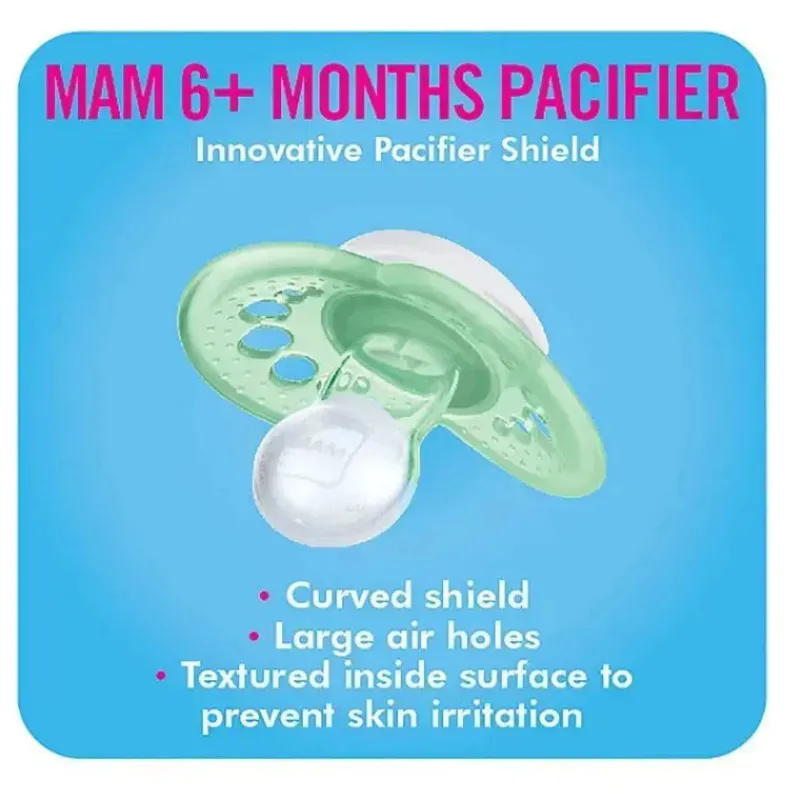 Mam Chupeta Night 6+ M, cores podem variar, pacote de 2 Outlet