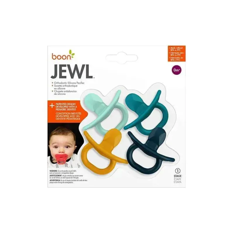 chupeta_ortodntica_boon_j_SKU1dEjZvAg_1.webp Boon Chupeta ortodôntica Jewl, chupeta de silicone estágio 1 recém-nascido +, pacote de 4, azul Fashion