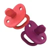 Boon Chupeta ortodôntica Jewl, estágio 2, 3 meses + chupeta de silicone, embalagem de 2, rosa Fashion