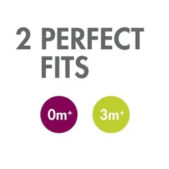 Boon Chupeta ortodôntica Jewl, estágio 2, 3 meses + chupeta de silicone, embalagem de 2, rosa Fashion