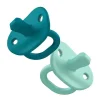 Boon Chupeta ortodôntica Jewl, chupeta de silicone estágio 1 recém-nascido 0+, pacote de 2, azul Sale