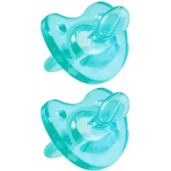 Chicco Chupeta Ortodôntica NaturalFit Soft Silicone 2 Pacotes, Azul Fashion