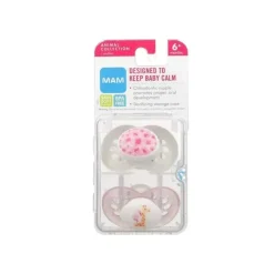 Mam Chupeta ortodôntica Animals, 2 pacotes, menina, 6+ meses Discount