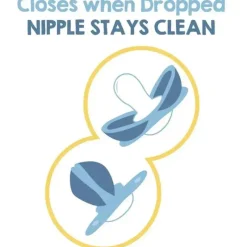 Raz Baby Chupeta Razbaby - Keep It Kleen 2Pk, rosa claro e biscoitos e creme New