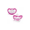 Raz Baby Chupeta Razbaby Jollypop Plus + 3M, Rosa - Pacote com 2 Best