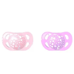 Twistshake Chupeta 2-Pack 0-6M - Rosa Claro/Lavanda Fashion