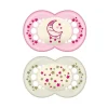 Mam Chupetas noturnas para meninas , 6M+ Fashion