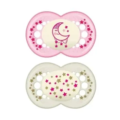 Mam Chupetas noturnas para meninas , 6M+ Fashion