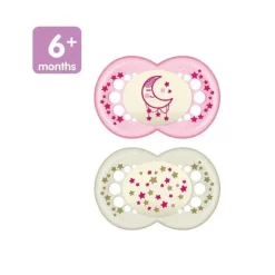Mam Chupetas noturnas para meninas , 6M+ Fashion