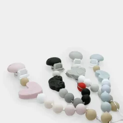 Kushies Baby Clipe de chupeta de silicone Kushies Silibeads - carro azul novo New