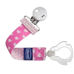 Chicco Clipe de chupeta universal dois em um da - rosa Discount
