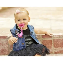 Chicco Clipe de chupeta universal dois em um da - rosa Discount