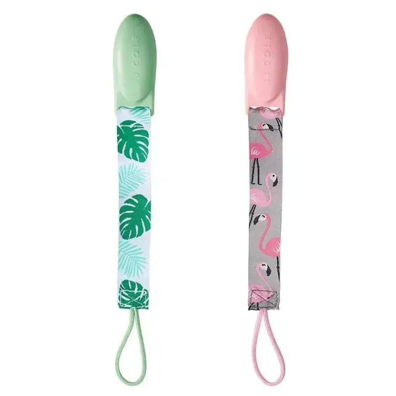 clipes_de_chupeta_tomy_jj_SKUsaECR41c_0.webp JJ Cole Clipes de chupeta Tomy 2 pk, Flamingo/Tropical New