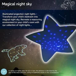 Cloud B - Mini projetor de luz noturna calmante Dream Buddies, Grey Bunny Best