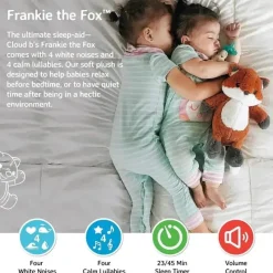 Cloud B - Máquina de som calmante, bichinho de pelúcia fofinho, 4 sons calmantes, Frankie the Fox Discount