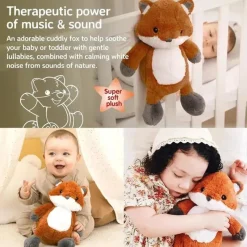 Cloud B - Máquina de som calmante, bichinho de pelúcia fofinho, 4 sons calmantes, Frankie the Fox Discount