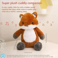 Cloud B - Máquina de som calmante, bichinho de pelúcia fofinho, 4 sons calmantes, Frankie the Fox Discount