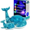 Cloud B - Ocean Projector Nightlight, Tranquil Whale Family Clearance
