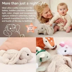Cloud B - Projetor Calming Nightlight Star, 3 cores, 3 constelações, desligamento automático, coelho Online