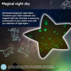 Cloud B - Projetor Calming Nightlight Star, 3 cores, 3 constelações, desligamento automático, coelho Online