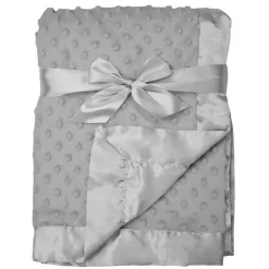American Baby Company Cobertor American Baby - Heavenly Soft Chenille Minky Dot, Cinza Hot
