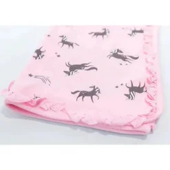 Kushies Baby Cobertor de bebê de unicórnio rosa Kushies Fashion