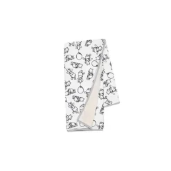 Lambs u0026 Ivy Cobertor de bebê Lambs &amp; Ivy preto e branco Winnie The Pooh New