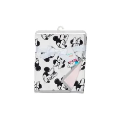 Lambs u0026 Ivy Cobertor de bebê Minnie Mouse preto e branco Lambs &amp; Ivy Sale