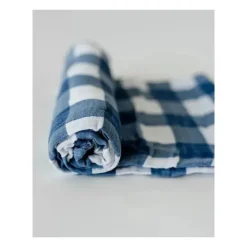 Little Unicorn Cobertor de musselina de algodão pequeno unicórnio simples - Jack Plaid Clearance