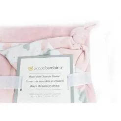 Piccolo Bambino Cobertores de bebê de camurça reversível , rosa/nuvens Best