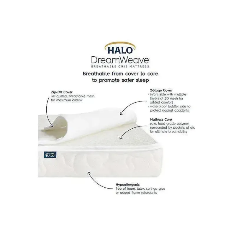 colcho_de_bero_respirvel__SKU3ryYADAf_1.webp Halo Colchão de berço respirável DreamWeave - Branco Clearance