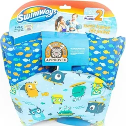 Swimways Colete salva-vidas Sea Squirts para treinamento de natação 30-50 lb Clearance