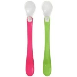 Iplay Colheres de alimentação de brotos verdes, rosa/verde, 2 peças Discount