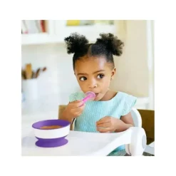 Munchkin Colheres de treinamento de silicone Gentle Scoop, pacote de 2, cores sortidas (azul e verde ou rosa e roxo) Outlet