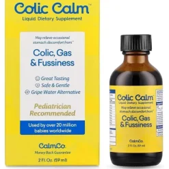 Colic Calm - Alívio de gases para bebês Gripe Water Alívio de cólicas, constipação e refluxo Hot