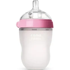 Comotomo - mamadeira Natural Feel de 8 onças, rosa Fashion