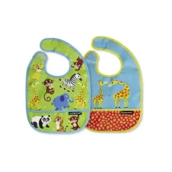 Crocodile Creek Conjunto de 2 babadores 2 Go - Little Jungle Sale