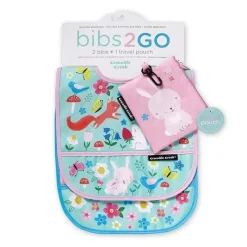 Crocodile Creek Conjunto de 2 babadores 2 Go - Backyard Friends Discount