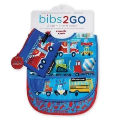 Crocodile Creek Conjunto de 2 babadores 2 Go - Cidade movimentada Best
