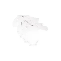 Luvable Friends Conjunto de 3 bodys manga longa , branco Clearance