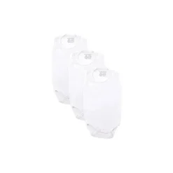Luvable Friends Conjunto de 3 bodys sem mangas , branco Clearance