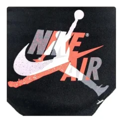 Haddad Conjunto de 2 peças de meias e babadores infantis Nike Air Jordan para bebês de 0 a 6 meses Fashion