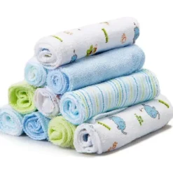 SpaSilk Conjunto de 10 Toalhas , Elefante Azul Best