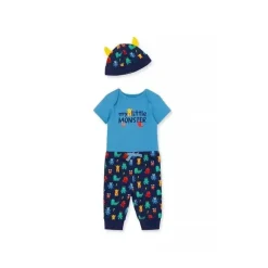 Little Me Conjunto de Body de Monstro - Azul New