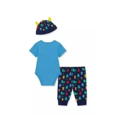 Little Me Conjunto de Body de Monstro - Azul New