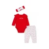 Little Me Conjunto de Body Hearts - Vermelho Online